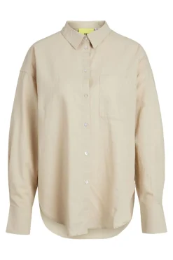 Jxjamie Ls Rlx Linen Blend Shirt Sn