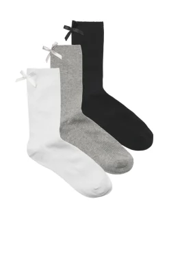 Jxmimi 3-Pack Basic Ribbon Sock Acc