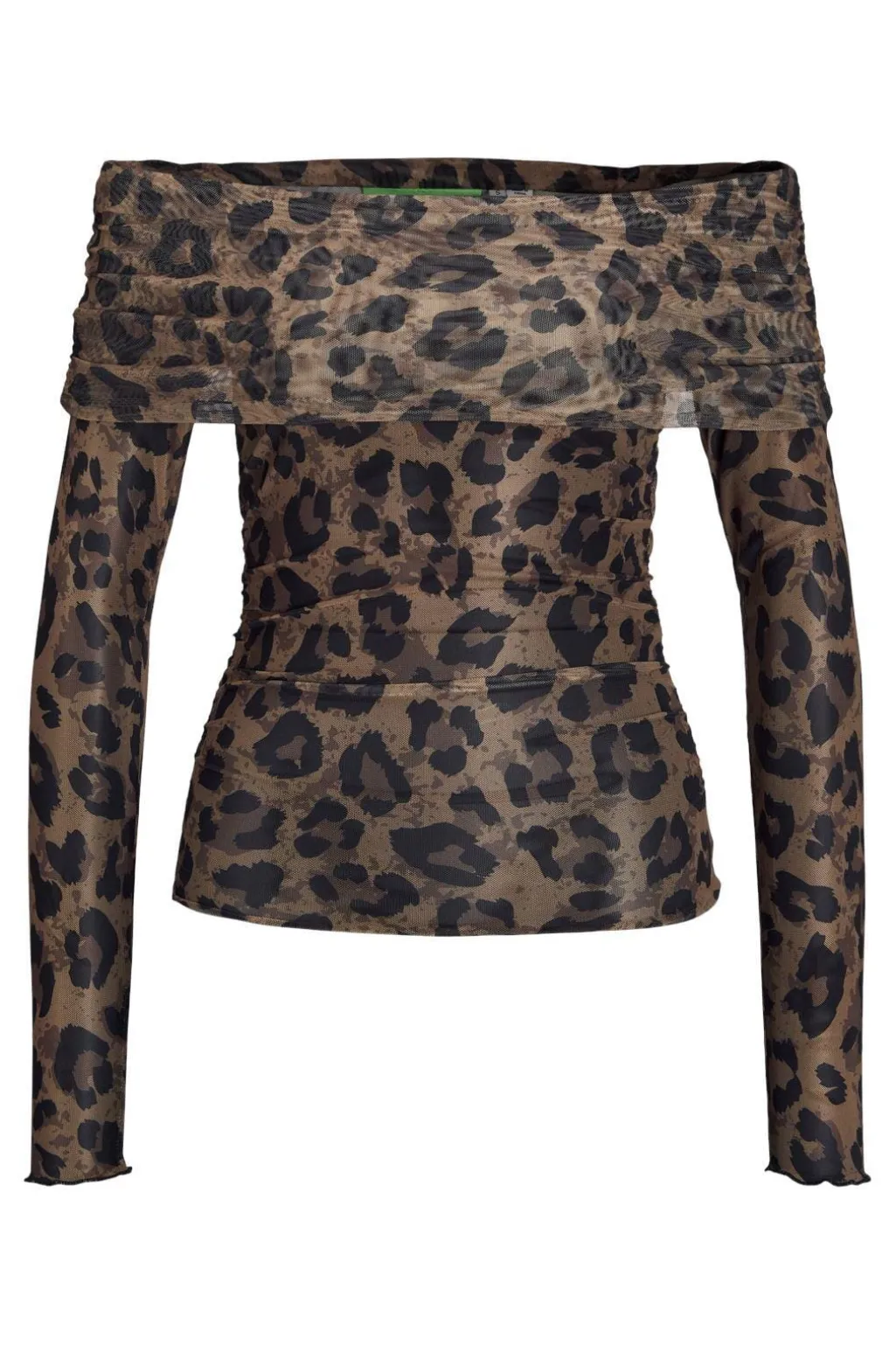 Jxminna Mesh Ls Off Shoulder Top