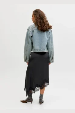 Jxvima Satin Asymmetric Skirt Ln