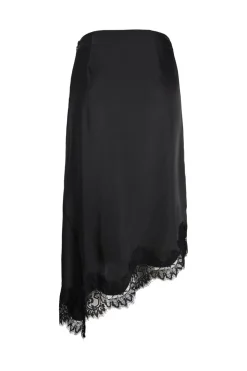 Jxvima Satin Asymmetric Skirt Ln