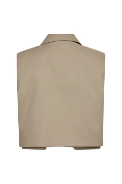 Leilacc Linen Crop Vest 40054