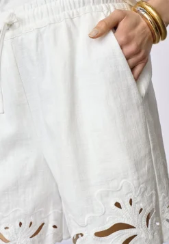 Litacc Linen Emb Shorts 41196