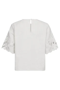 Litacc Linen Emb Ss Blouse 45157