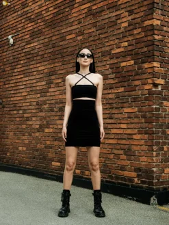 Llsecond Skin High Waist Tube Skirt
