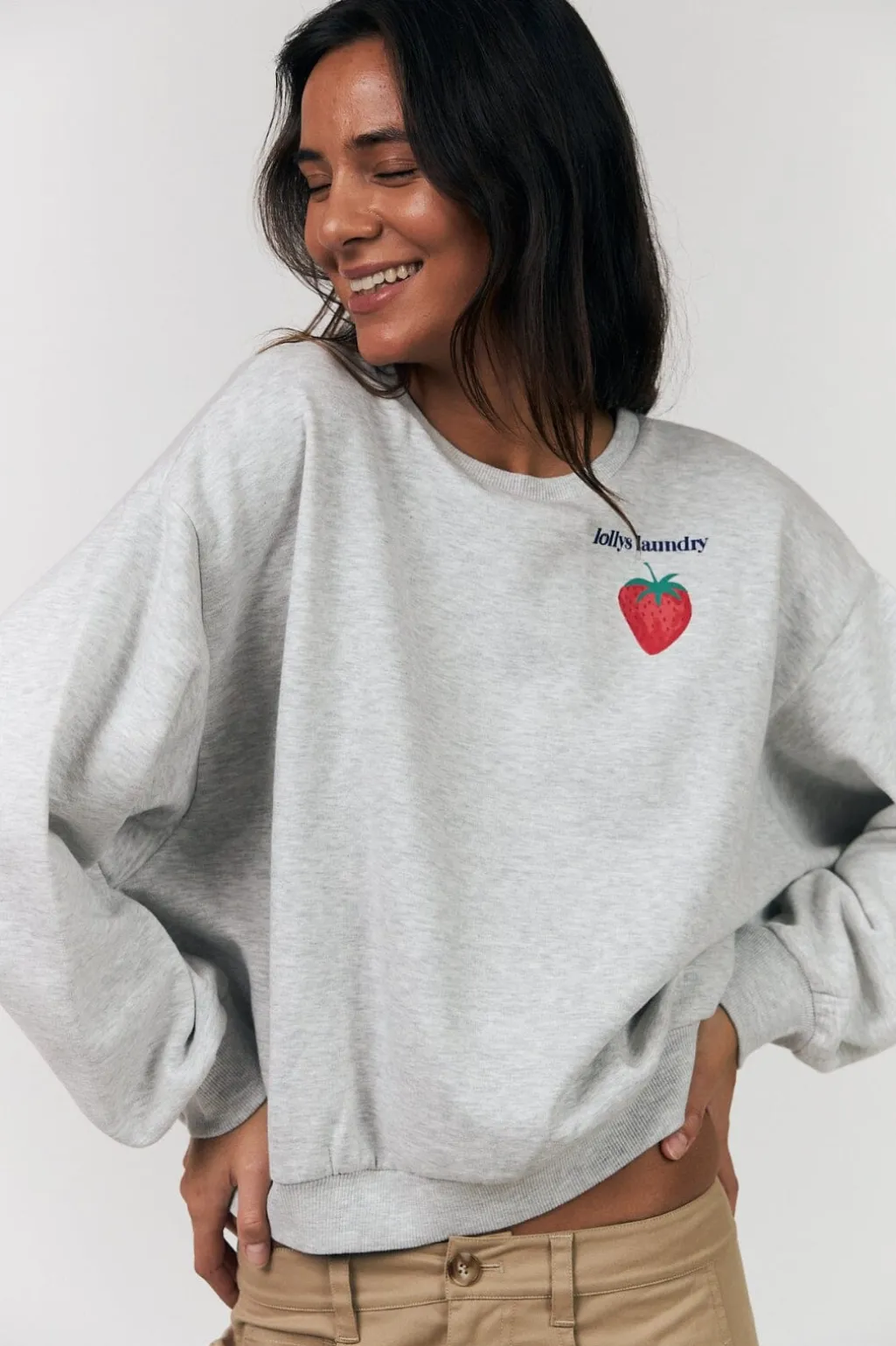 Llsydneyll Strawberry Sweatshirt Ls 26124-1080