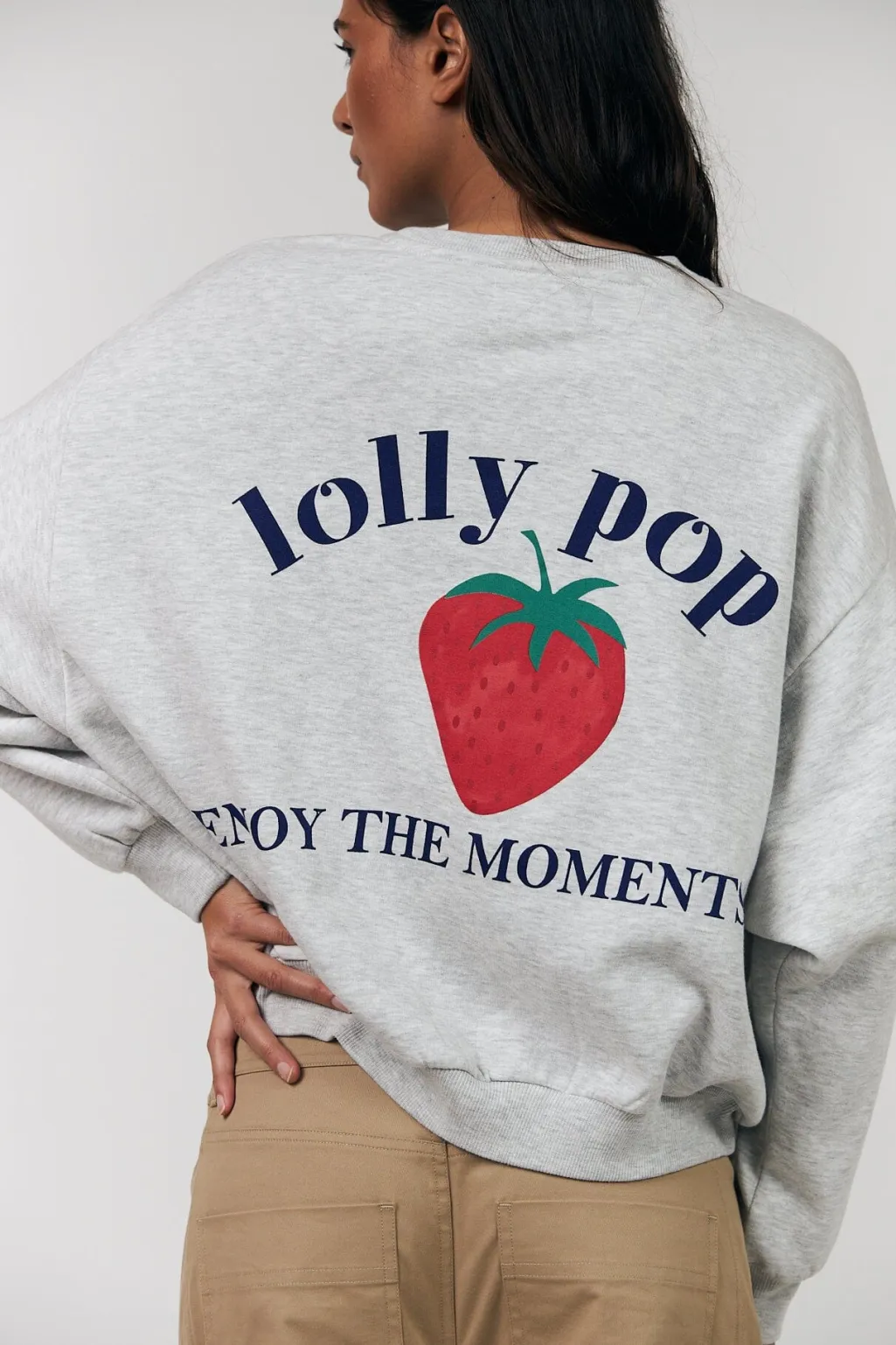Llsydneyll Strawberry Sweatshirt Ls 26124-1080