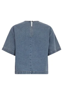 Lovacc Denim Ss Blouse 45080