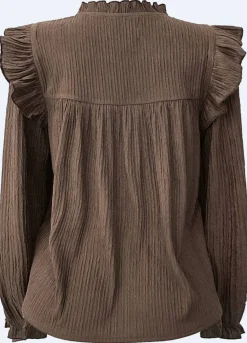 Ltanni Ls Frill Blouse 22348