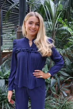 Ltanni Ls Frill Blouse 22348