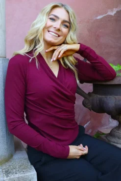 Ltea Ls Wrap Blouse 22258
