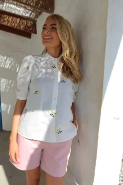 Ltflora Ss Blouse 22181