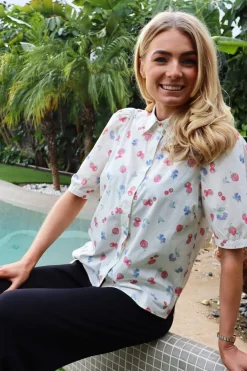 Ltflora Ss Blouse 22181