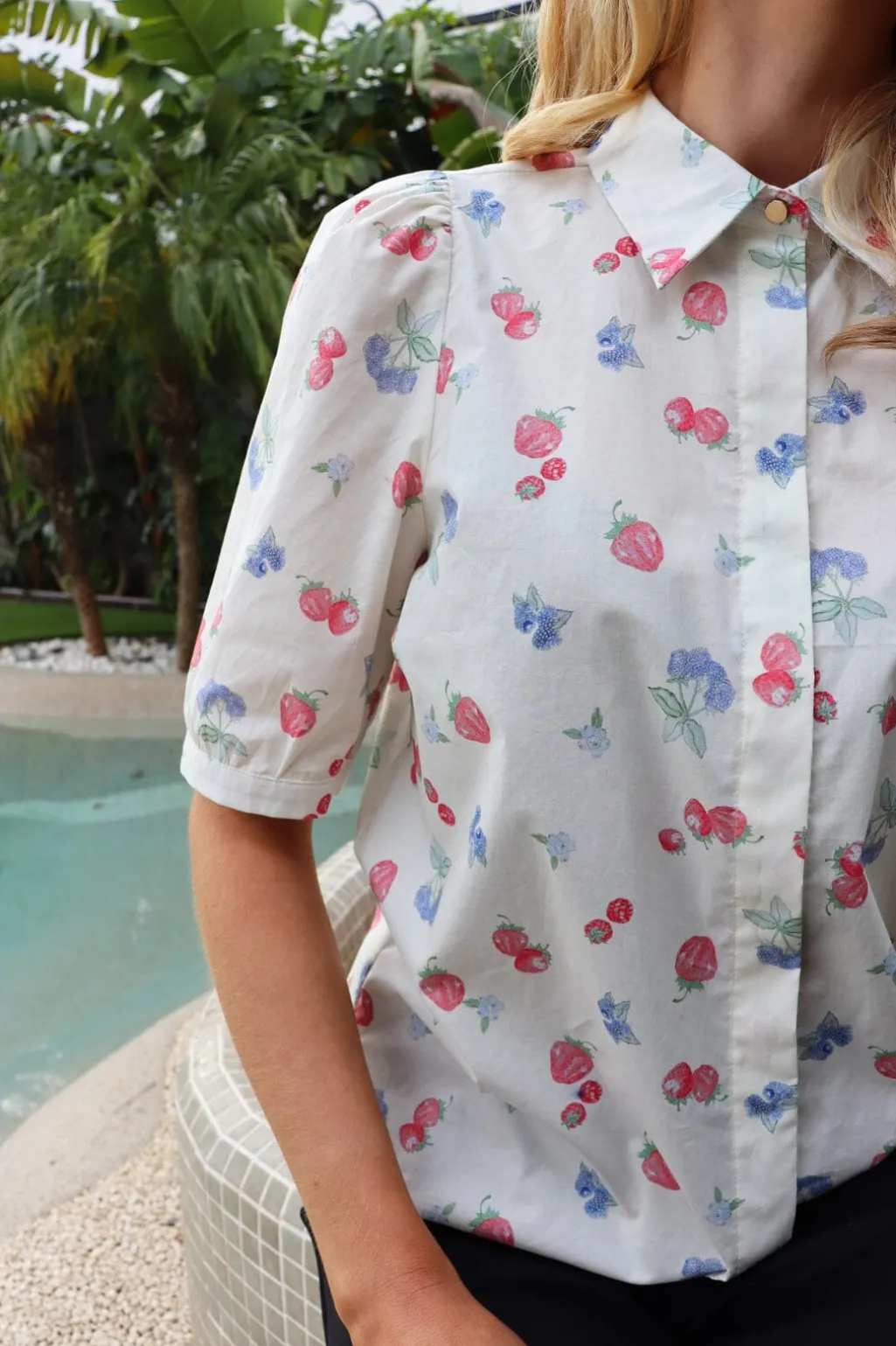 Ltflora Ss Blouse 22181