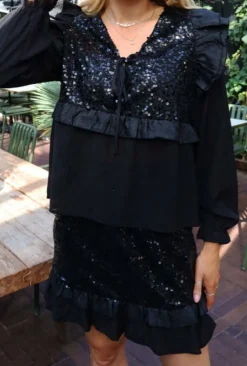 Ltnor Ls Frill Blouse 22267