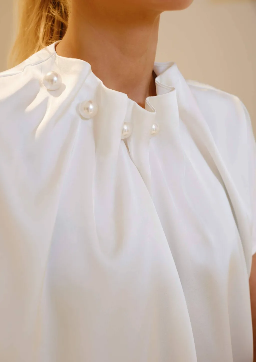 Ltpip Ss Pearl Blouse 22379
