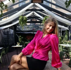 Lttiki Ls Twist Blouse 22120