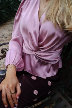 Lttiki Ls Twist Blouse 22120