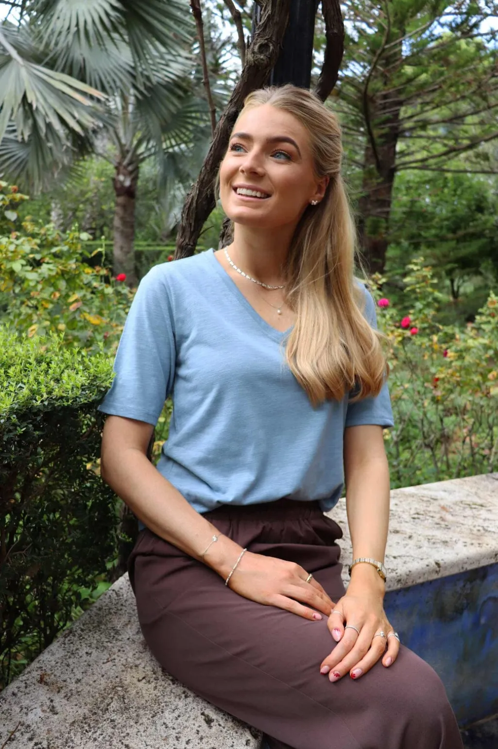 Ltulla Ss Vneck Tshirt 21675