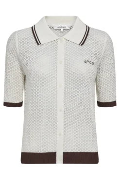 Luecc Pointelle Ss Cardigan 42028