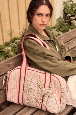 Mssuvi Quilted Bag Summer Stripes Peach
