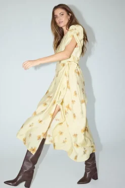 Mylacc Flower Wrap Dress 46043