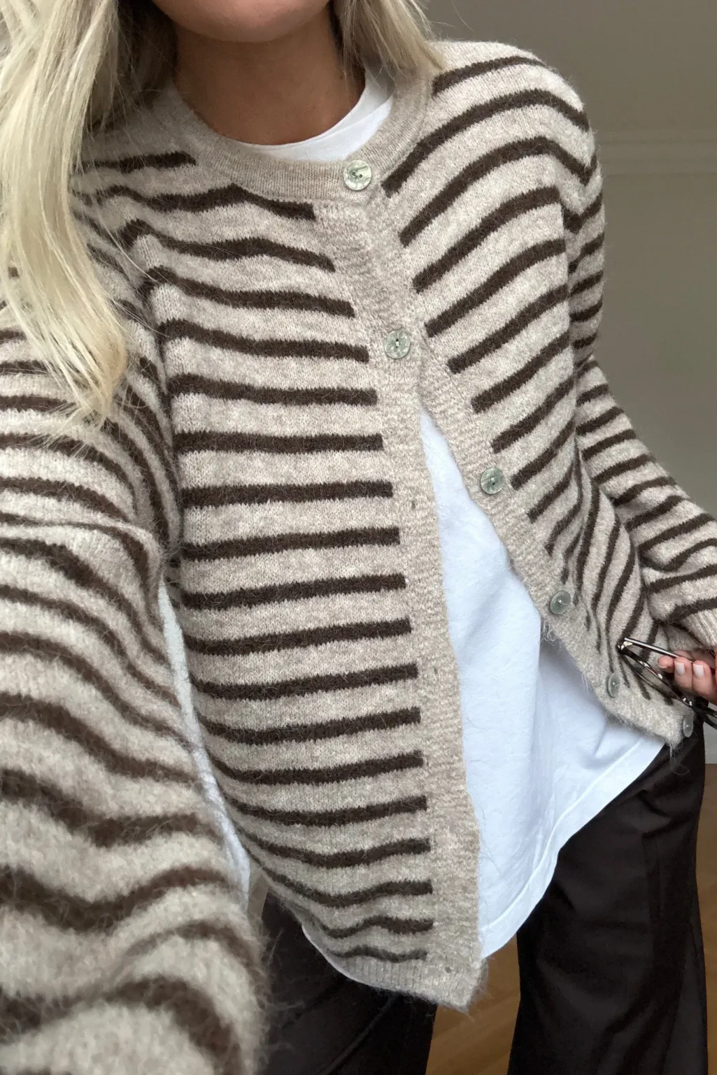 Nln-Mertice Knit Cardigan 16570002