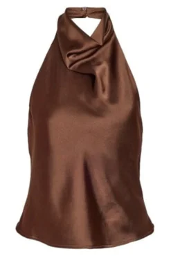 Nmbrisa Highneck Satin Top Tnt/17
