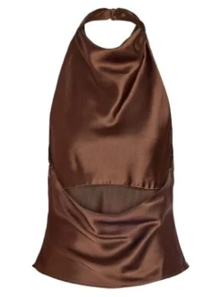 Nmbrisa Highneck Satin Top Tnt/17