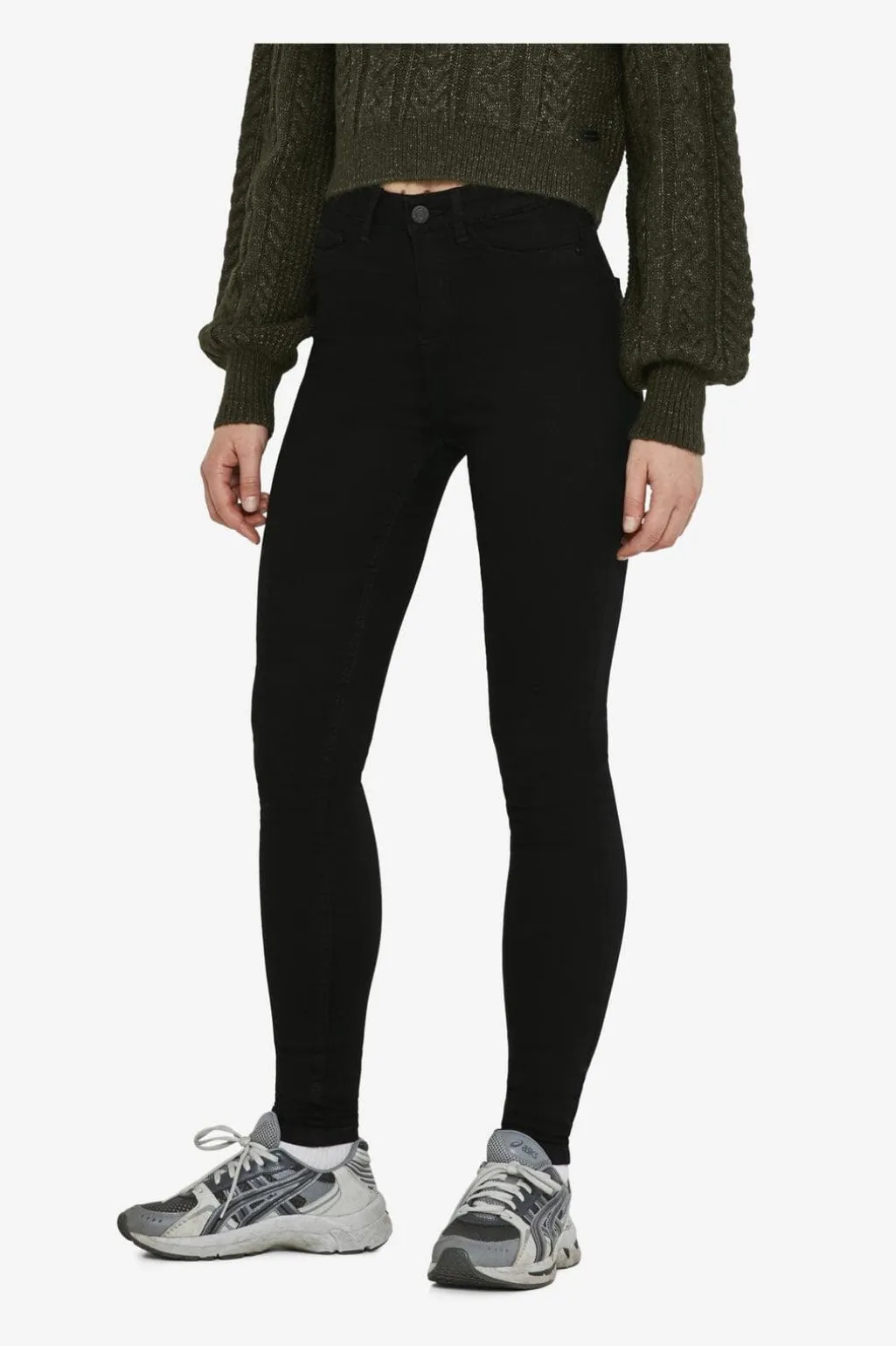 Nmcallie Skinny Black Jeans Fwd