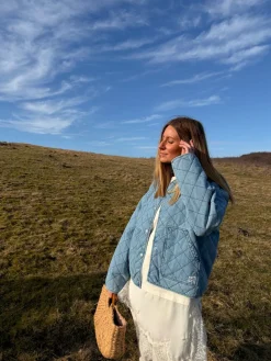 Nmcleo Quilted Denim Jacket