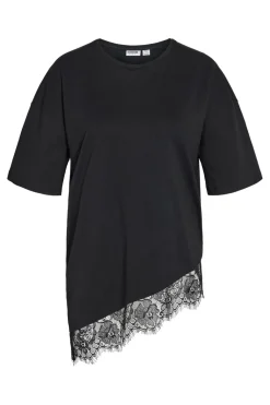 Nmeasy Lace Detail S/S T-Shirt