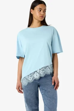 Nmeasy Lace Detail S/S T-Shirt /Tnt