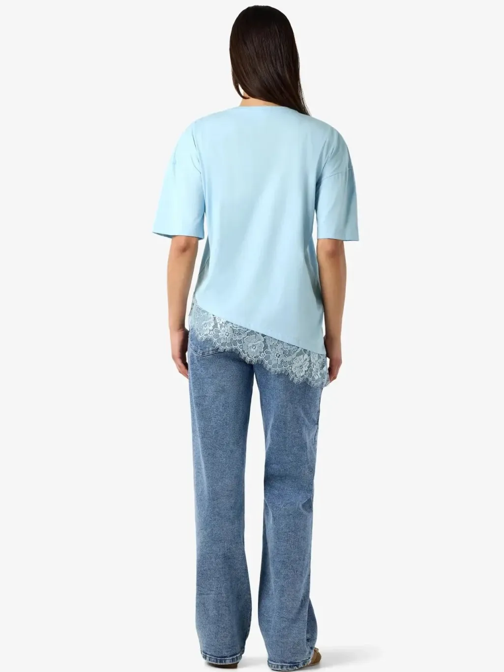 Nmeasy Lace Detail S/S T-Shirt /Tnt