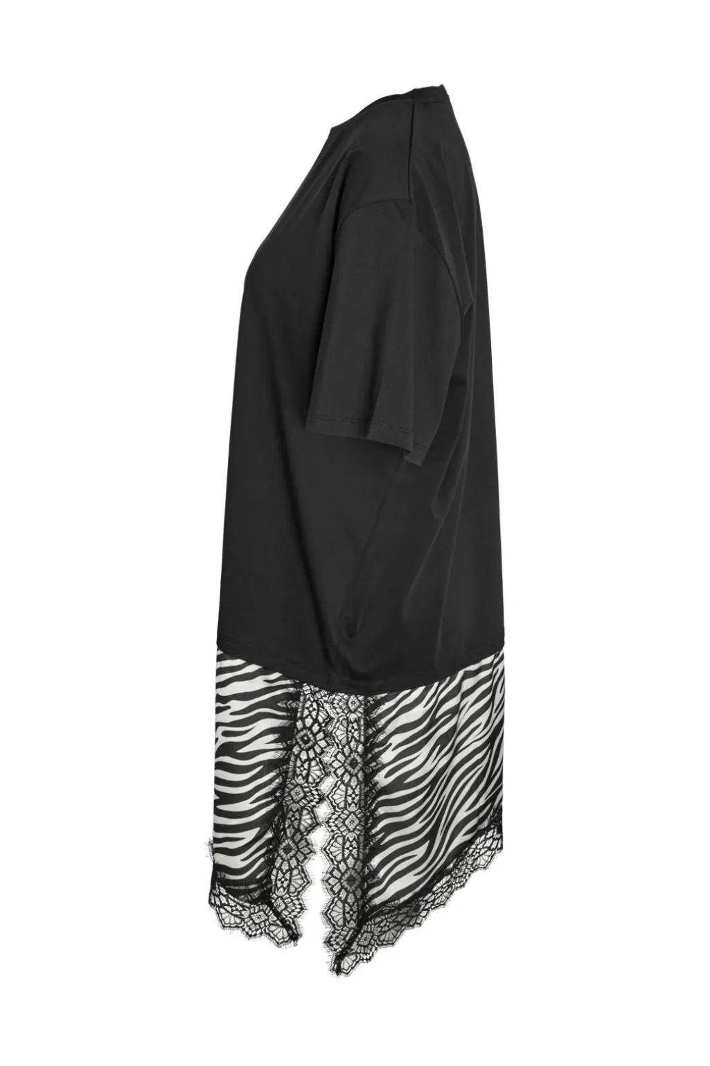 Nmfilla S/S Oversize Satin T-Shirt