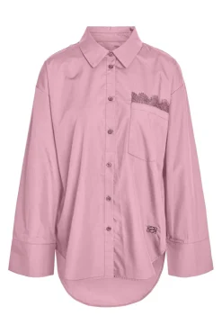 Nmfrida L/S Button Lace Shirt Tnt/17
