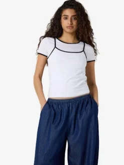 Nmkerry S/S Double Layer Top Tnt/14