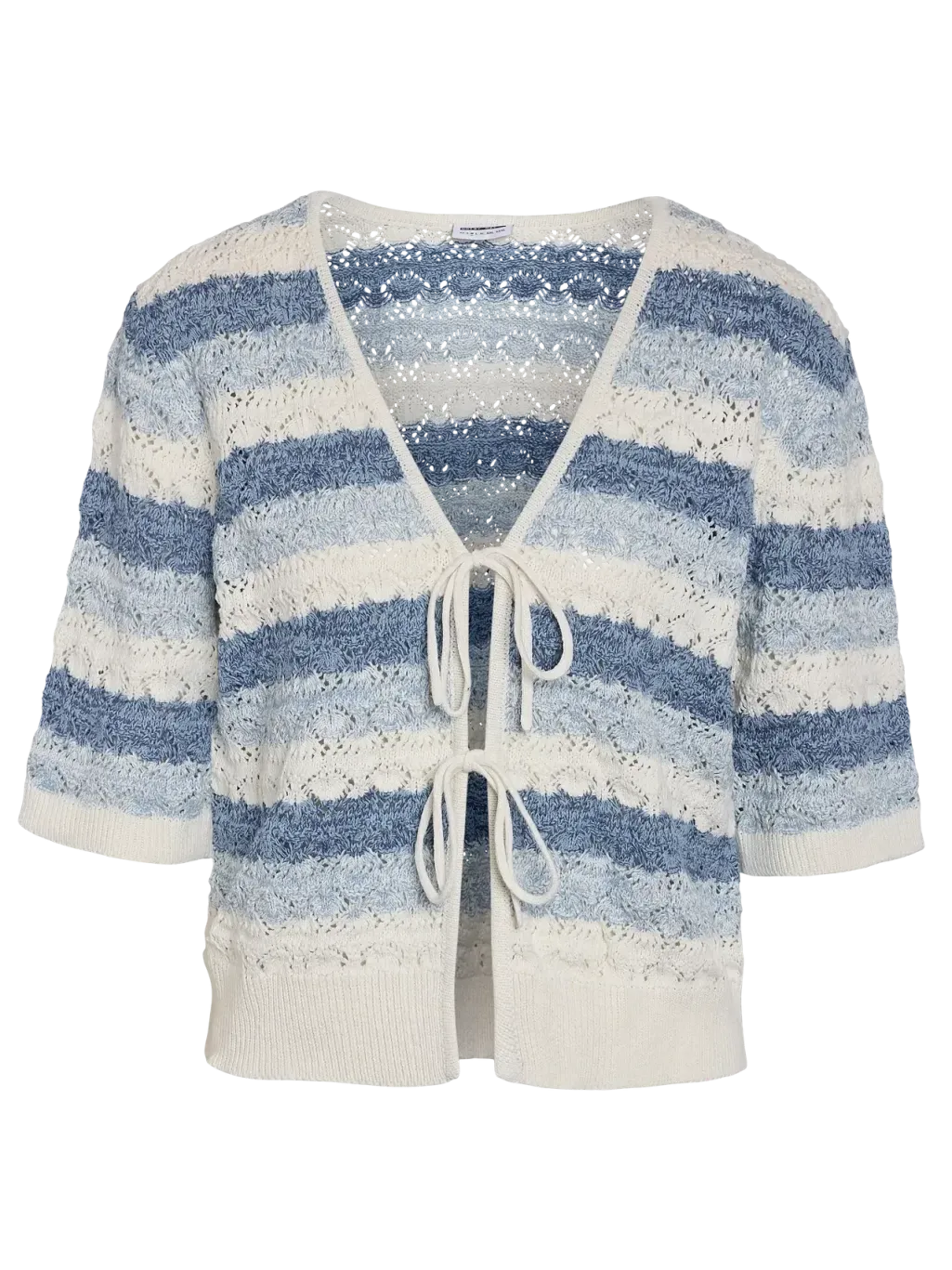 Nmlaika S/S Tie Knit Top Fwd