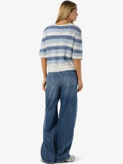 Nmlaika S/S Tie Knit Top Fwd