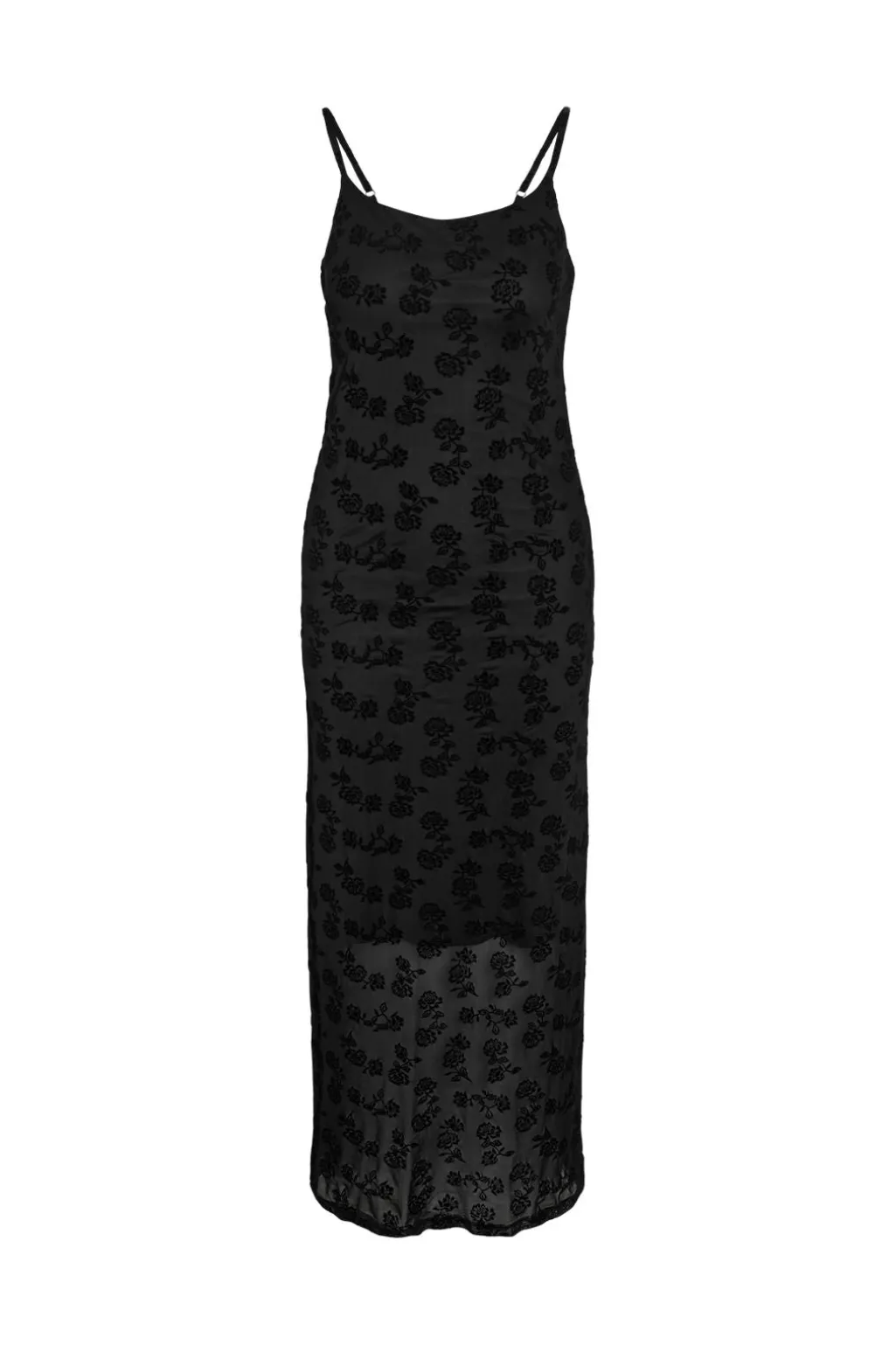 Nmlouise Mesh Flock Long Dress Fwd