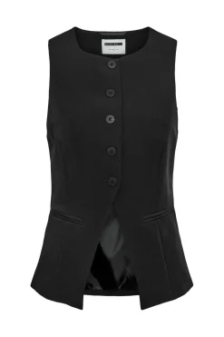 Nmmaile S/L O-Neck Waistcoat Fwd