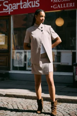 Nmmonna S/S Stand Collar Blazer