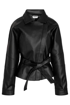 Nmpaula Waisted Pu Jacket /Tnt9