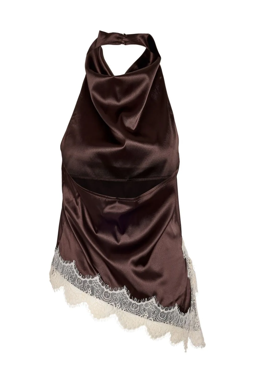 Nmsofie Halterneck Assym Satin Top