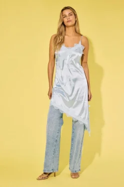 Nmsofie S/L Satin Lace Dress