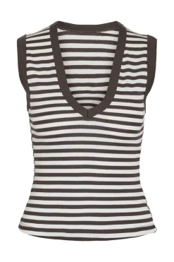 Nmstormi S/L V-Neck Top Tnt/18