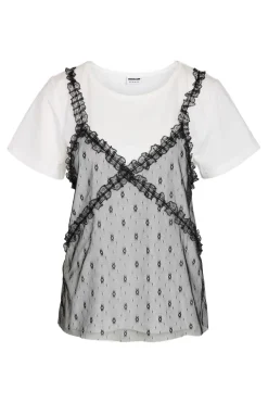 Nmsylvia Nate Fit S/S Lace Tshirt Tnt/15