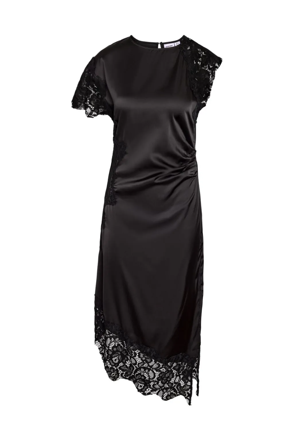 Nmwren S/S Satin Lace Long Dress