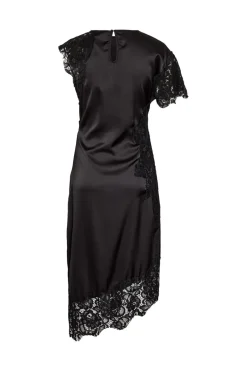 Nmwren S/S Satin Lace Long Dress