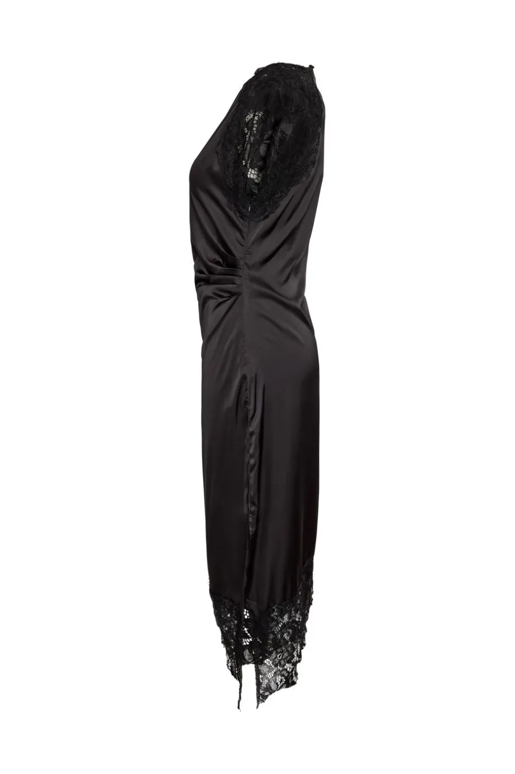 Nmwren S/S Satin Lace Long Dress